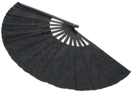 HOMOCONO Reflective Fabric Fan Handheld Fan for Women Made of Reflective Material for Outdoor Activities and Performances Lightweight and Portable Design for Summer Events and Parades