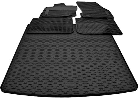 Gummimatten + Kofferraumwanne Set passend für Skoda Kodiaq II 5-Sitzer ab Bj. 2024