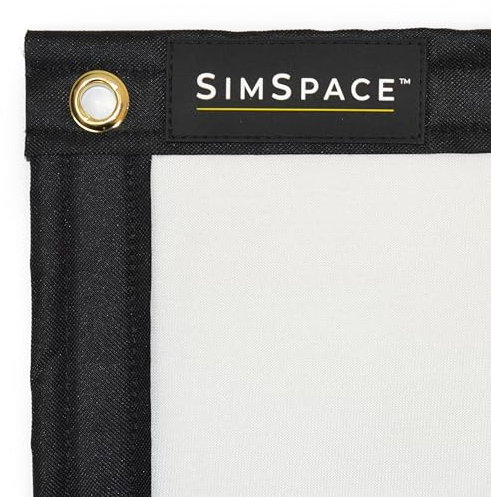 SimSpace Platinum Golf Impact Screen - Projector Screen for Golf Simulator for Home, 4 Layer Performance with Impact-Resistant Foam, Noise Reduction, Ultra 4K HD Clarity, 5 x 3 metres