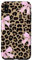 iPhone XS Max Light Pink Ribbon Bow Coquette On Cheetah Leopard Print Case