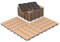 Fiqops 44 Stück WPC Fliesen, 30x30 cm WPC Terrassenfliesen,Gartenfliesen mit Klick-System,Terrassendielen Balkonfliesen Klickfliesen,Terrassendielen Wasserfest für Terrasse,für 4m²,Teak