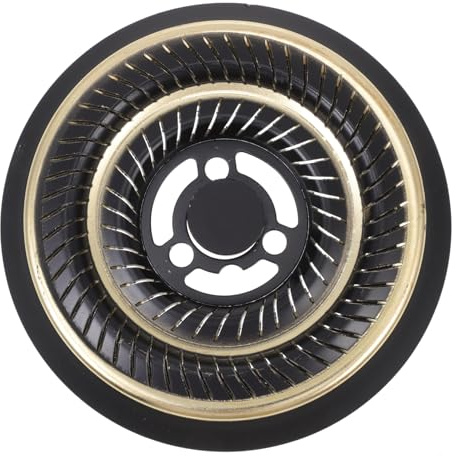 Quemador de Gas Negro para Cocina, Pieza Empotrable de Cobre y Acero | Resistente al Calor, Sistema de Combustión Centralizada, Fácil Limpieza y Alta Durabilidad
