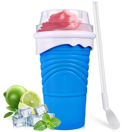 Difertes Vaso Granizado Magico, Slushy Maker Machine, Vaso para Hacer Granizado de 500 ml, Granizados Caseros Rápidos DIY