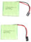2PCS 4.8V 2400mAh AA NiMH Rechargeable Battery Pack with Hitec Connector, NiMH Battery for RC Car Truck Jumper Aircrafts RC Excavator Electric Toy, Remote Control Receiver