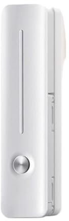 Mini perche à selfie Bluetooth – Monopode rotatif à 360 ° avec poignée unique – Trépied compact pour appareil photo de voyage en blanc et rose (blanc)