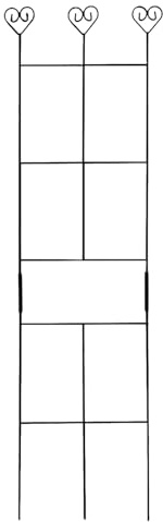 Lance- - Échelle en métal - Support de - Inserts de soutien pour Ivy Monstera Pothos Roses d'intérieur en plein air - Jardin intérieur - Extérieur - Balcon intérieur - Avec