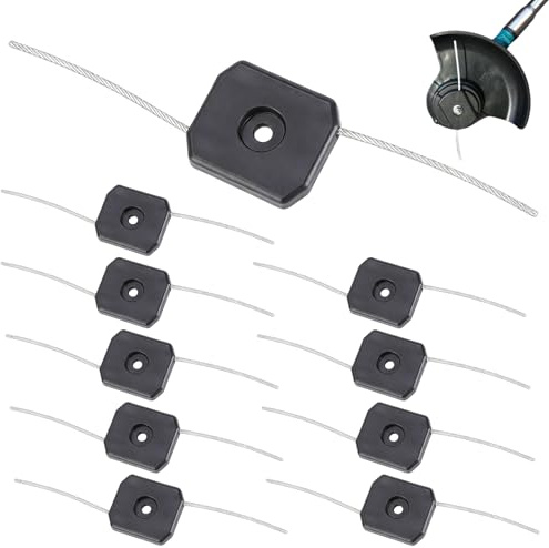 DCYQAIN 10-Pack 150mm String Trimmer Heads – Portable Grass Trimmer Blades – Replacement Parts for Garden Battery Strimmer – Cordless Tool Accessories – Universal Fit