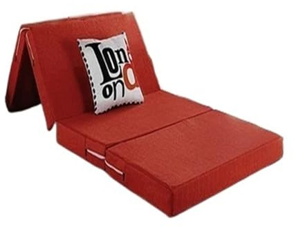 CSSHNL Klappmatratze Verdickte und Faltbare Schaumstoffmatratze, abnehmbar waschbar, for Faule Leute for Auflegen auf den Boden, Studenten-Nickerchenmatte, Büro-Tatami(Orange,70x200x5cm)