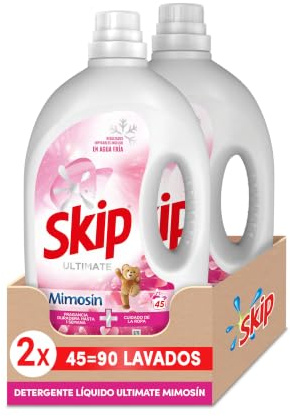 Skip Detegente Líquido Ultimate Mimosin 45 lavados x2