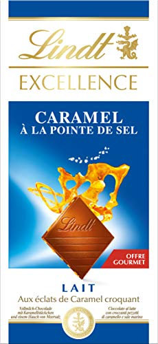 Lindt - Tablette Caramel EXCELLENCE - Chocolat au Lait, 100g