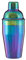 Premier Housewares Cocktail Shaker, Rainbow, 0.55 litres, Stainless Steel, Multi/Coloured, 8 x 8 x 21 cm