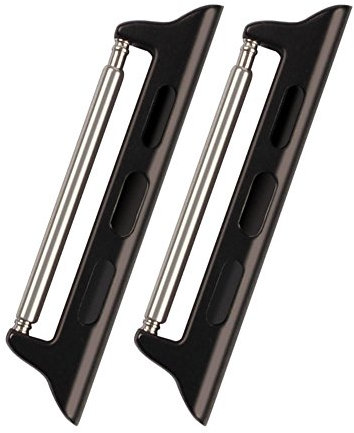 Adaptateur de bracelet de rechange pour Apple iWatch séries 1, 2, 3, 4, Sport, 2015, 2016, 2017, 38 mm, 42 mm, gris argenté