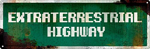 Blechschild Extraterrestrial Highway 30,5 x 10,1 cm