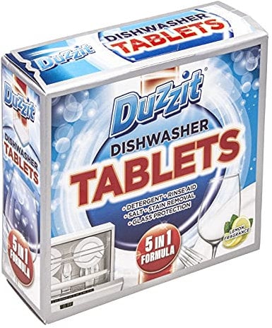 Duzzit Dishwasher Tablets 5 In 1 Action Lemon Fresh Removes Stains And Grease