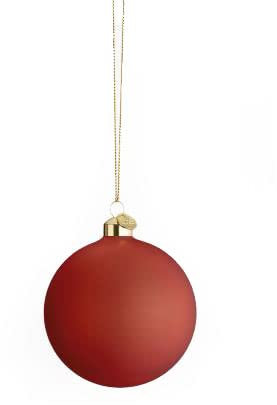 Holmegaard Baumschmuck, rot, Ø 8 cm