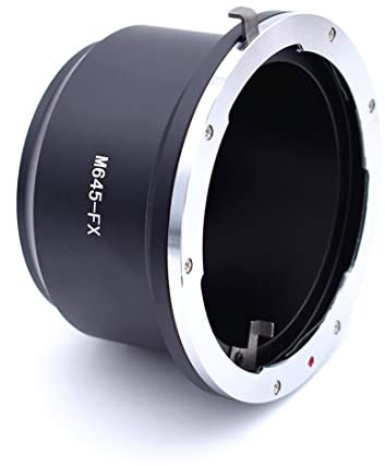 M645-FX Adattatore adattatore per obiettivo Mamiya 645 M645,compatibile con fotocamere FX (X-Mount),X-A1,X-A2,X-A3,X-A10,X-M1.X-E1,X-E2,X-E2S, X-T1,X-T2,X-Pro1,X100F,X100T,X70,X30