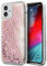 GUESS GUHCP12SLG4GSPG4G Liquid Glitter Case for iPhone 12 Mini 5.4 Inches Pink