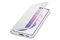 Samsung Clear View Smartphone Cover EF-ZG991 für Galaxy S21 5G Flip Cover, Handy-Hülle, extra-dünn, stoßfest, Schutz Case, Hellgrau