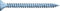 Spanplattenschraube Jet-Fast 4,5x40 Vollgewinde Senkkopf TX20 Silverline (blau-verz) 100 Stück/Karton