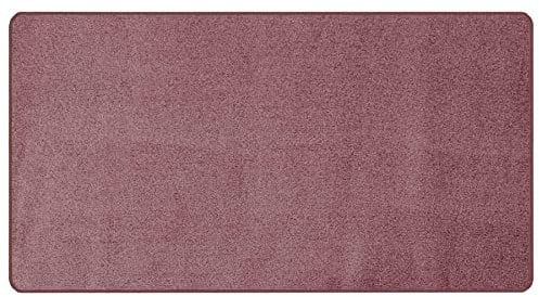 Primaflor Kurzflor Wohnzimmerteppich - Manila, Mauve, 200x300 cm, Viele Größen und Farben, Moderner Teppich für Kinderzimmer, Arbeits- und Schlafzimmer, Fußbodenheizung geeigneter Teppichläufer