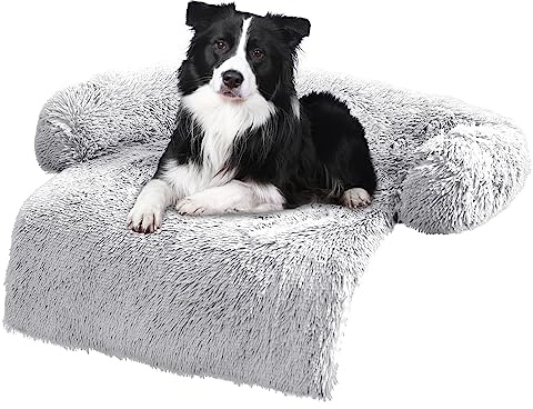 ANWA Bezug für Hundesofa – weiche Plüsch-Möbelschutzmatte für Hunde, waschbares Couchkissen mit den Maßen 101,6 x 101,6 x 15,2 cm
