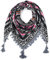 Nuofengkudu Schals Damen Umschlagtuch Retro Floral Ethno Drucken Große Platz Nacken Wärmer Schal mit Quaste Schalcape Wraps 110 * 110CM X-Farbe 32