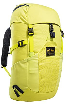 Tatonka Daypack City Tramp 22 - Rucksack mit belüftetem Netzrücken und aus nachhaltigen Materialien - 22 Liter Volumen (lime curve)