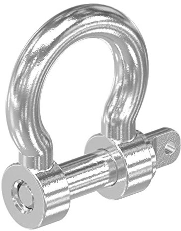STEINBACHER© | Edelstahl Gebogener Schäkel, M5, Rundschäkel Drehschäkel V4A