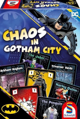 Schmidt Spiele 49429 Batman, Chaos in Gotham, Kartenspiel