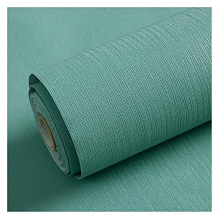 Matte 3D-Tapete, selbstklebend, hautfreundlich, abziehen und aufkleben, entfernbar, PVC-wasserdicht, DIY-Tapetendekoration for Schlafzimmer und Küche ( Farbe : Van Gogh Green , Größe : 10m long/60cm w