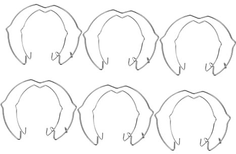 CAXUSD 12stücke Lampe Strahler-federklammern Downlight-sicherungsringe Manganstahl Ersatz Für Halogenlampen Downlight-zubehör Reparaturteile