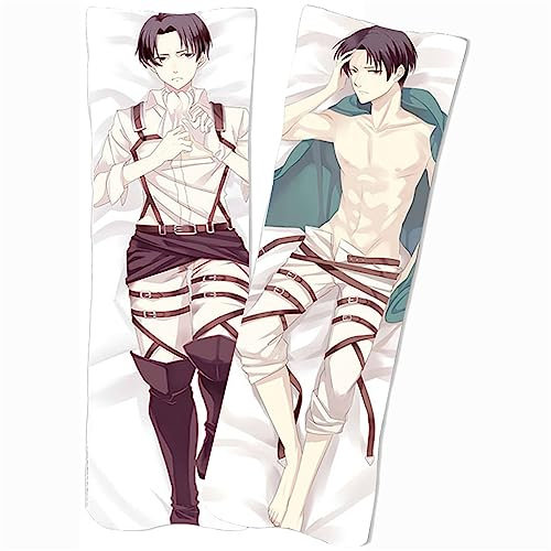 JUMBOZ Attack On Ti-tan Anime Kissenbezug, Dekorative Kissenhülle Bequemer Weiche mit Verdecktem Zip, Modern Soft Kissen Fall Deko Wohnzimmer-Multicolor 4||40x120cm