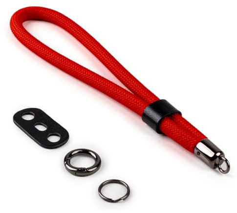 VOVMOEYA Camera Wrist Strap Rope,Camera Hand Strap Compatible with Fujifilm XT5 XH2S Nikon Z30 Z50 Canon EOS R6 R10 R50 Sony A6700 A6400 A6000 A7C II A7IV DSLR Camera - Red