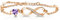 Tusuzik Armband Damen Schmuck Rosegold Damen Armkette Damen Silber 925 Zirkonia Unendlichkeitszeichen Kleine Geschenke für Frauen Freundin