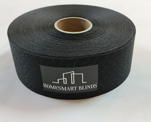 VERTICAL BLIND FABRIC - Dolphin/Windrush BLACK - 89mm 3.5inch FULL ROLL ≈ 100M by Homesmart Blinds