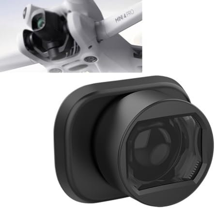 Mini 4 Pro Wide Angle Lens Filter, External Wide-Angle Lens for DJI Mini 4 Pro Shooting Range 25% Increase, Mini 4 Pro Camera Accessories
