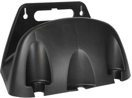 Supporto per tubo da giardino montato a parete, in metallo, robusto supporto per tubo 'acqua per esterni, avvolgitubo, gancio per tubo 'acqua durevole per prolunga, supporto per tubo