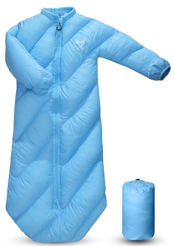 AZITREK T40 Kleinkind-Schlafsäcke für Jungen und Mädchen, Alter 2–4, Puffy Kinder-Schlafsack, Camping, Übernachtungen, bis zu 116,8 cm, leicht, kompakt, Komfort für drinnen und draußen,
