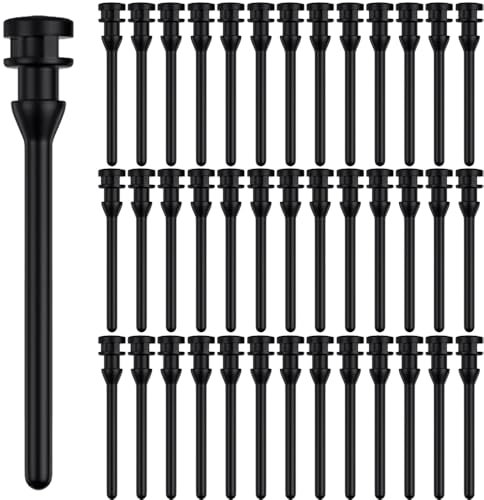 DKARDU Rubber Computer Cooling Fans Mount Screw, 43mm/1.69inch CPU Fan Mounting Pin Rivet Reducing Noise Anti-Vibration Soft Rubber Screws (40 Pack)