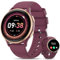 HASAKEI Smartwatch Donna, 1.27 Orologio Smartwatch con Chiamate Bluetooth 2 Cinturini 400+ Quadranti, Monitor del Periodo/Sonno/Indice UV, 70+ Sport IP68 Impermeabile Smart Watch iOS Android Borgogna