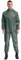 dPois Herren Schutzanzug Wiederverwendbar Arbeitsoverall Nylon Maleranzug Einteiler Overall mit Kapuze Antistatisch Arbeitskleidung Grau 3XL