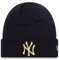 New Era New York Yankees MLB Mütze Winter schwarz Teamlogo Gold Beanie Baseball - One-Size