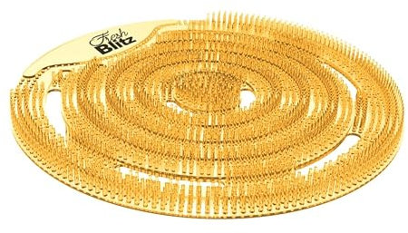 Fresh Blitz - Urinalsieb mit Duft DISC 2.0, Urinaleinlage Einsatz 10 Stück, Pissoirsieb, 30 Tage Frischewirkung, Geruchsschutz für Toiletten, Spritzschutz - Zitrus