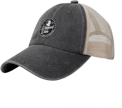 ENWIND Baseballmütze Dapper Dan Pomade - Weiß - Distressed Cowboy Mesh Baseballkappe Sonnencreme Kinder Hut Junge Kind Damen Hut
