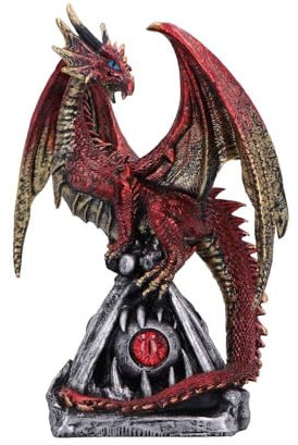 Nemesis Now Guardians Gaze Drachenfigur, wilde Flamme, handbemalt, Fantasy-Dekor