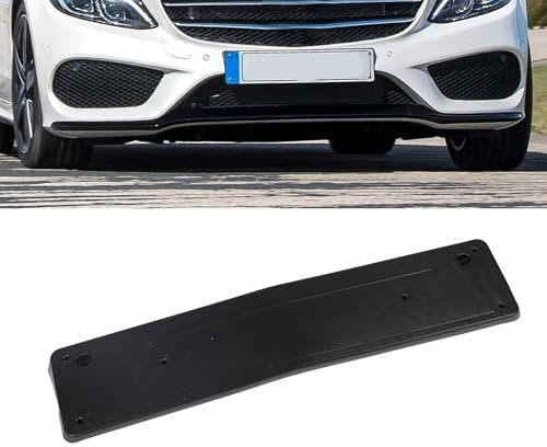 Front License Plate Holder,2058801644 Stable Support License Plate Bracket Replacement for C‑Class W205 AMG‑Line 2015 to 2018
