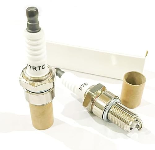2Pcs Zündkerze Ersetzen für Briggs & Stratton Einhell Hecht Fuxtec Honda GX120 GX160 GX200 GX240 GX270 GX340 F7RTC Zündkerzen Rasenmäher Rasentraktoren Generator