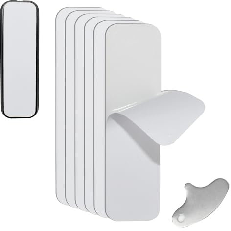 No Drill Doorbell Mount Double Sided Stick Tape Compatible with Blink Video Doorbell, 6 Pcs Adhesive Door Mount and 1 Pcs Doorbell Key Replacement Tool, Mounting Bracket Accessories