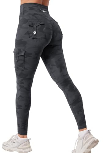 YEOREO CoreFlex Sport Legging Damen Mit Taschen Invisible Scrunch Legging | High Waist, Boom Booty, Seamless, Push Up, Blickdicht, Butt Lifting, Gym, Yoga Pants