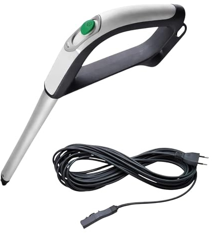 Manico Folletto + Cavo Alimentazione 10 Metri per Aspirapolvere VK200/220S - Ricambio COMPATIBILE GARANTITO - Bastone con Interruttore Integrato e Manico Ergonomico Antiscivolo - Montaggio Facile